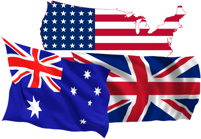 Australian, U.K & U.S 
